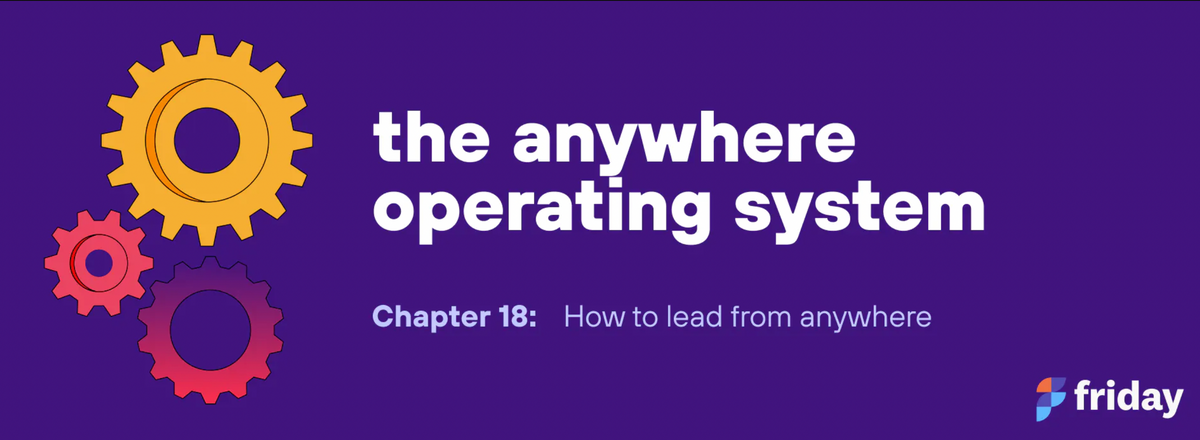 Chapter 18: how to lead from anywhere