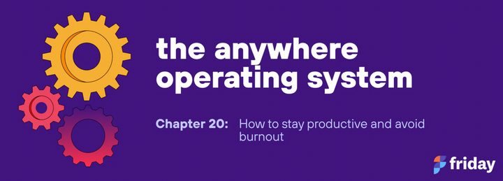 Chapter 20: How to stay productive and avoid burnout